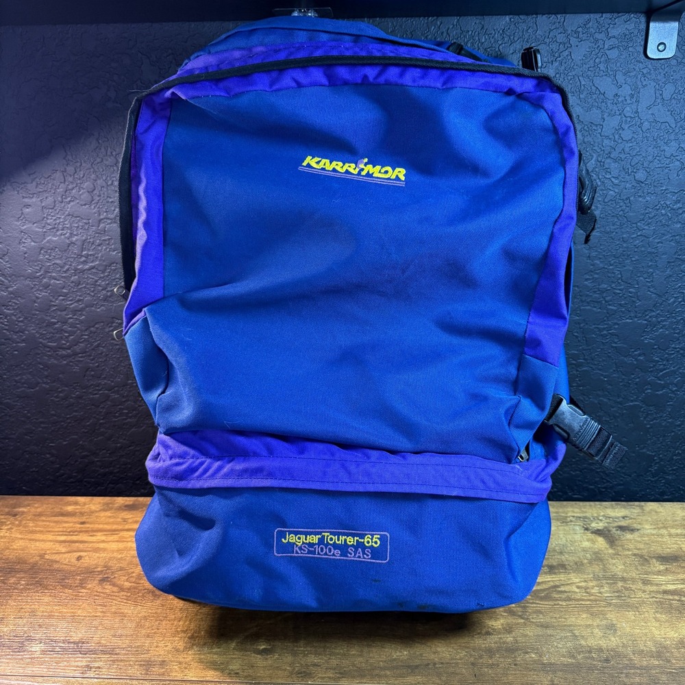 Karrimor Jaguar Tourer 65‎ KS-100e SAS Blue Nylon Backpack Unisex 65L